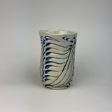 Cup - Bony Pattern Blue and White - C10CBE-38-1