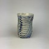 Cup - Bony Pattern Blue and White - C10CBE-38-1