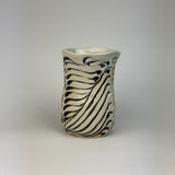 Cup - Bony Pattern Black and White - C10CBKE-38-1