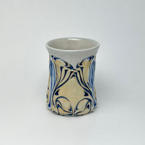 Cup - Nouveau Pattern Blue and White - C20CBE-33-1