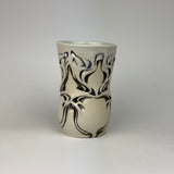 Cup - Nouveau Pattern Black and White - C20CBKE-38-6