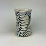 Mug - Bony Pattern Ivory with Cobalt Blue Wash M10CBE-35-17