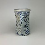 Mug - Bony Pattern Ivory with Cobalt Blue Wash M10CBE-38-11