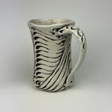 Mug - Bony Pattern Ivory with Black Wash M10CBKE-38-10