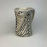 Mug - Bony Pattern Ivory with Black Wash M10CBKE-38-10