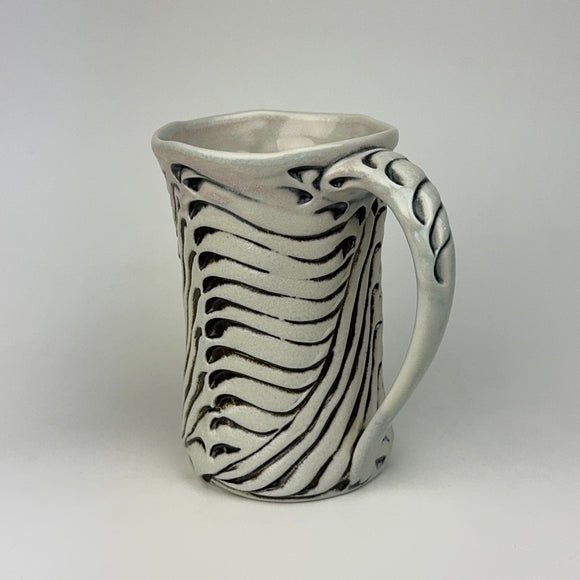 Mug - Bony Pattern Ivory with Black Wash M10CBKE-38-9