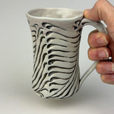 Mug - Bony Pattern Ivory with Black Wash M10CBKE-38-9