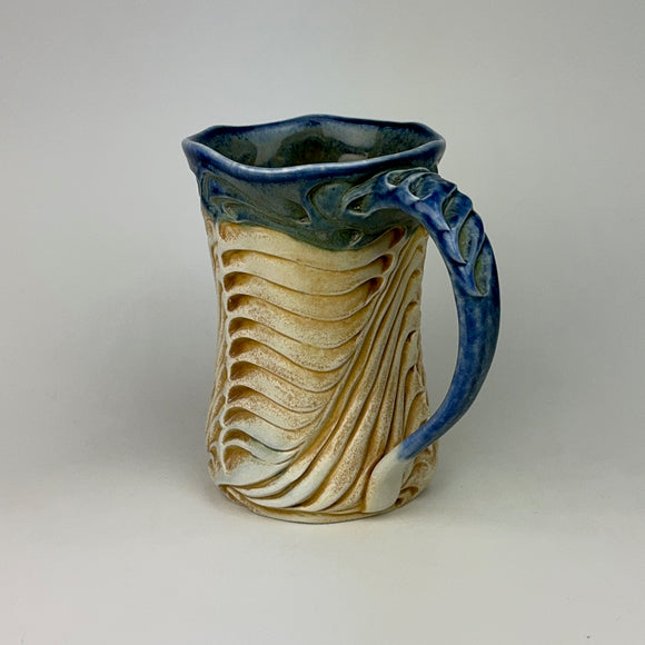 Mug - Bony Pattern Floating Blue (m10fbr-tt22)