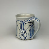 Mug - Nouveau Pattern with Cobalt Blue Wash ML20CBE-38-1