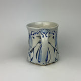 Mug - Nouveau Pattern with Cobalt Blue Wash ML20CBE-38-1