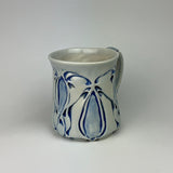 Mug - Nouveau Pattern with Cobalt Blue Wash ML20CBE-38-1