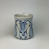 Mug - Nouveau Pattern with Cobalt Blue Wash ML20CBE-38-1