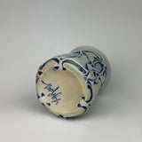 Mug - Nouveau Pattern with Cobalt Blue Wash ML20CBE-38-1