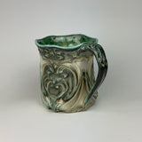 Mug - Heart Nouveau Pattern with Copper Green ML25CSP-35-11