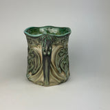 Mug - Heart Nouveau Pattern with Copper Green ML25CSP-35-11