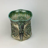 Mug - Heart Nouveau Pattern with Copper Green ML25CSP-35-11