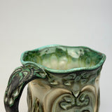 Mug - Heart Nouveau Pattern with Copper Green ML25CSP-35-11