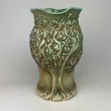 Vase - PomPom Tree Pattern Light Copper Green V50HGBR-TT65