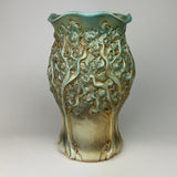 Vase - PomPom Tree Pattern Light Copper Green V50HGBR-TT65