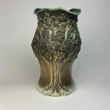 Vase - PomPom Tree Pattern Copper Green V50SP-TT66