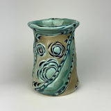 Vase - Small - Floral Pattern Copper Blue VS40ZBE TT68