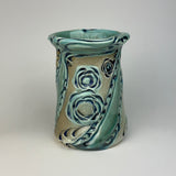 Vase - Small - Floral Pattern Copper Blue VS40ZBE TT68