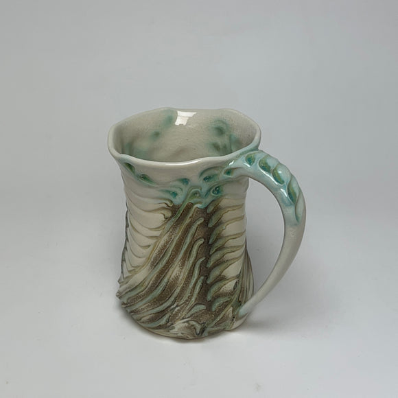 Mug - Bony Pattern Copper Green (m10csp-32-1)