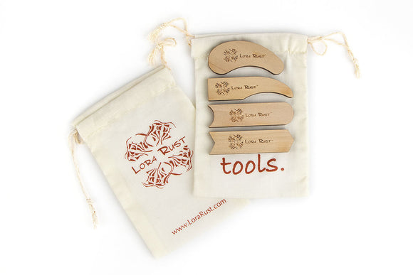 Tool Kit - Texture Tools - Set of 4 in a Bag – Lora Rust Ceramics